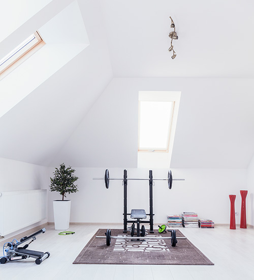 Aménagement combles salle de sport Lille